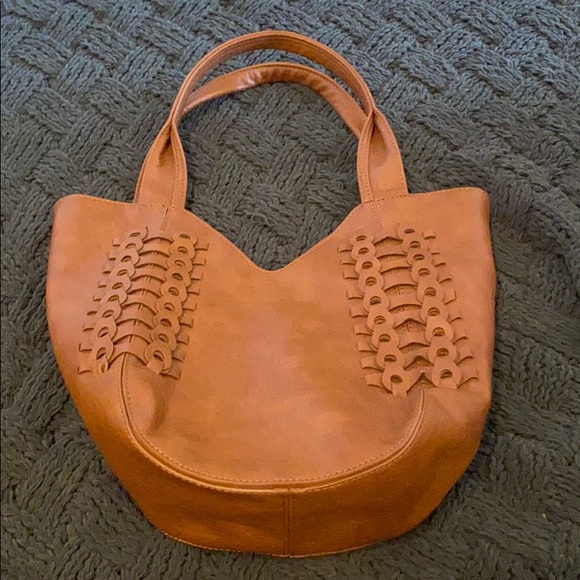 Anthropologie Handbags - Vegan Leather Anthropologie Tote Bag
